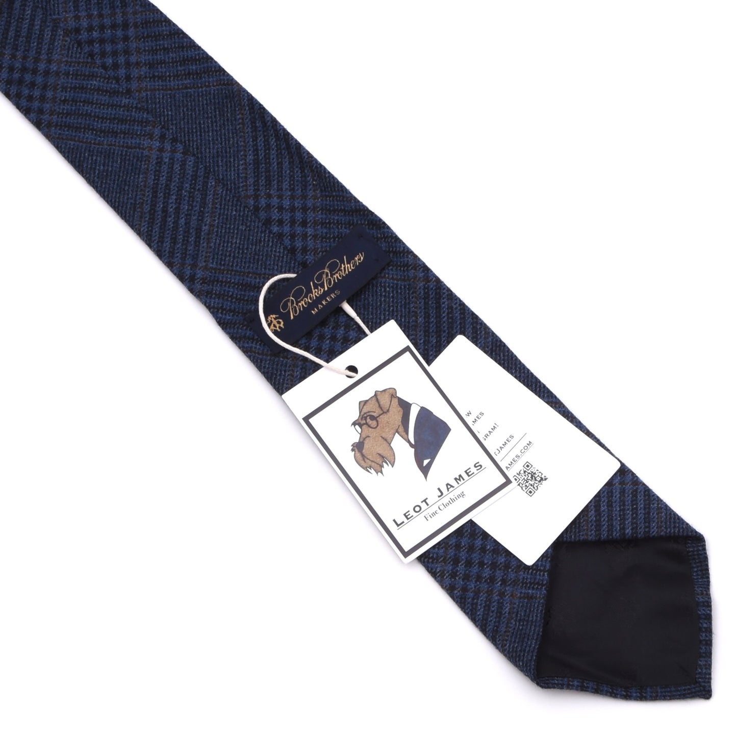 Brooks Brothers Wollkrawatte Made in USA - Blau Plaid