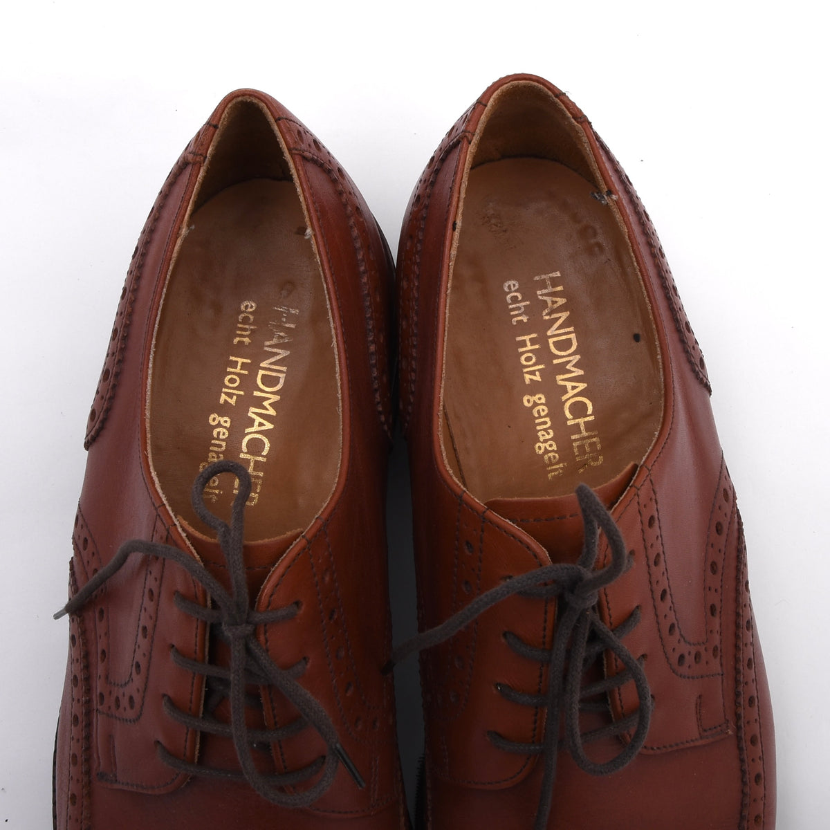 Handmacher Holzgenagelt Shoes Size 8 - Brown