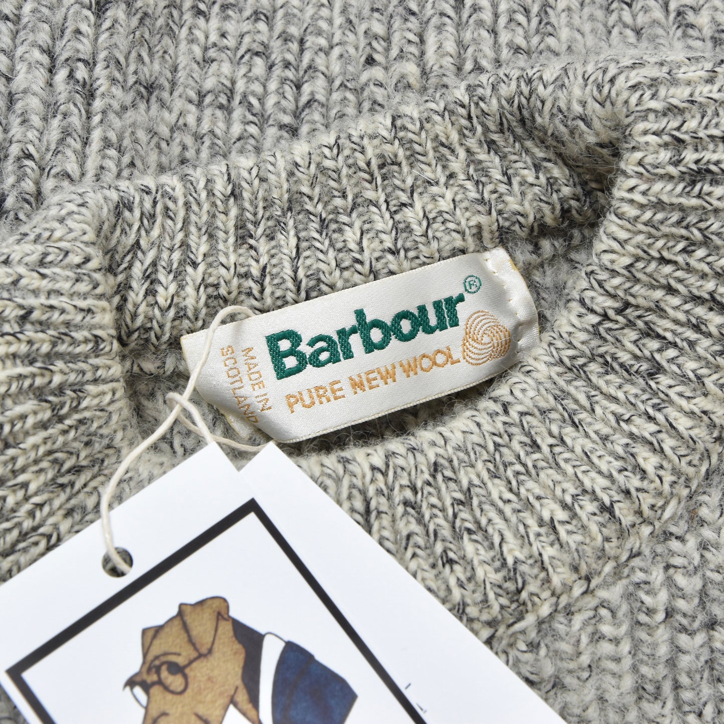 Barbour D482 Wool Sweater Size C44/112cm Chest ca. 55.5cm