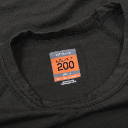Icebreaker Bodyfit 200 100% Merino Wool Shirt Size S ca. 45.5cm - Green