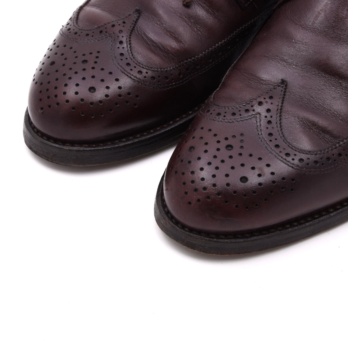 Lederer Brogue Stiefel Gr. 44 Made in Italy – Bordeaux