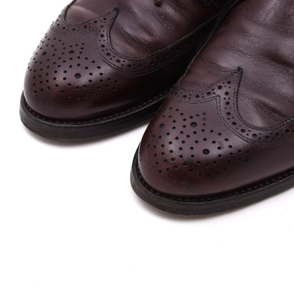 Lederer Brogue Stiefel Gr. 44 Made in Italy – Bordeaux