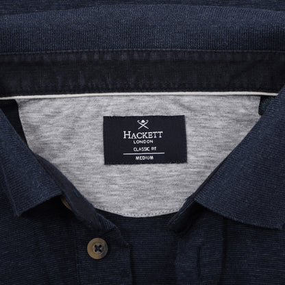 Hackett London 2x Polo Shirts Size M Classic Fit  ca. 52.5-53cm - Navy Blue/Green