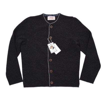 Grasegger Wollstrickjacke/Trachtenweste Größe 50 ca. 55cm - Grau