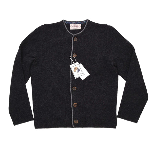 Grasegger Wool Cardigan/Trachtenweste Size 50 ca. 55cm - Grey