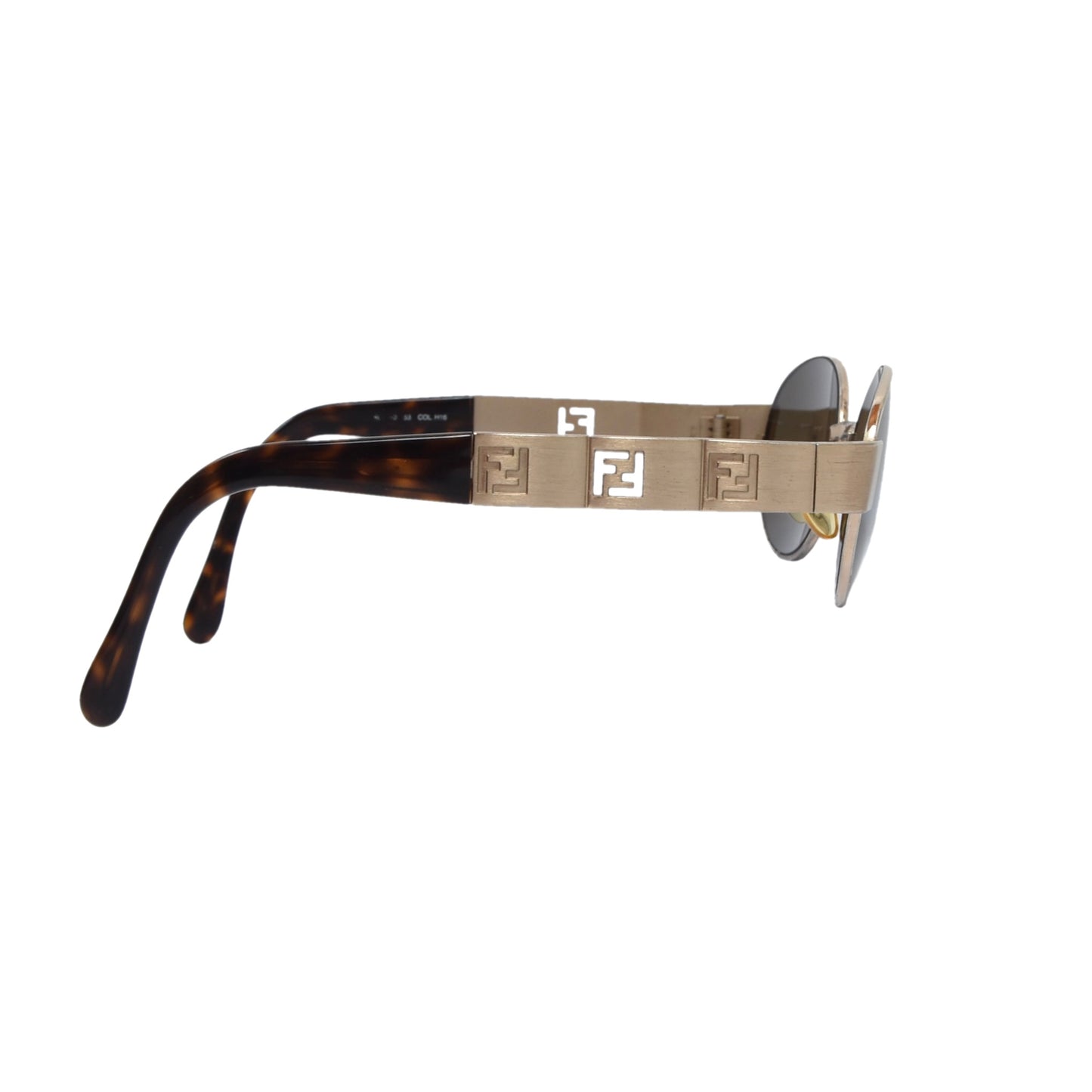 Vintage Fendi 7160 Col. H16 Sunglasses - Gold