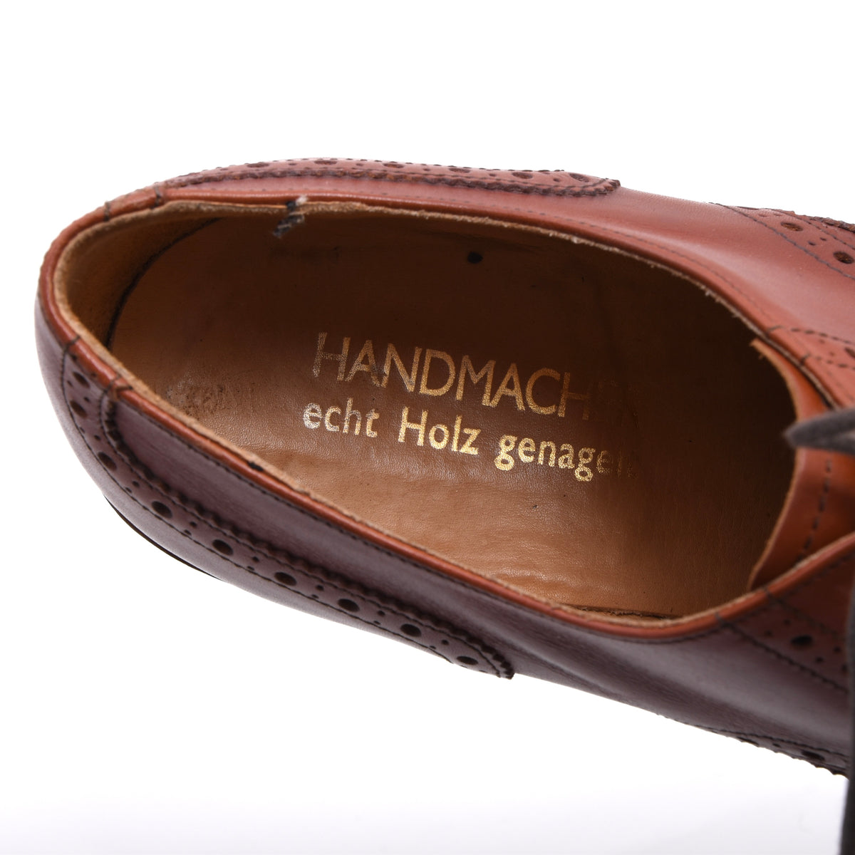 Handmacher Holzgenagelt Shoes Size 8 - Brown