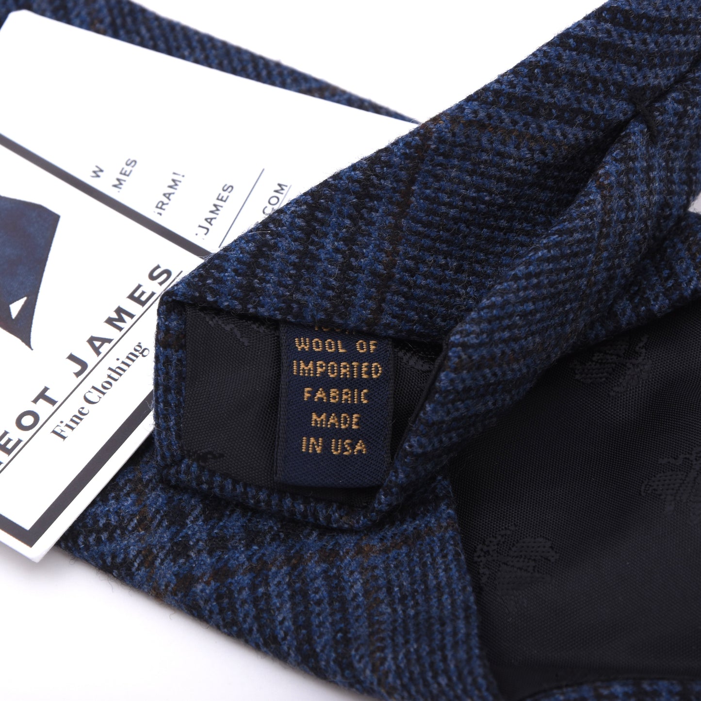 Brooks Brothers Wollkrawatte Made in USA - Blau Plaid