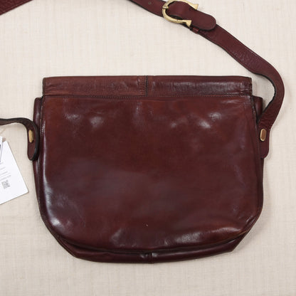 Vintage Etienne Aigner Leather Crossbody Bag - Burgundy