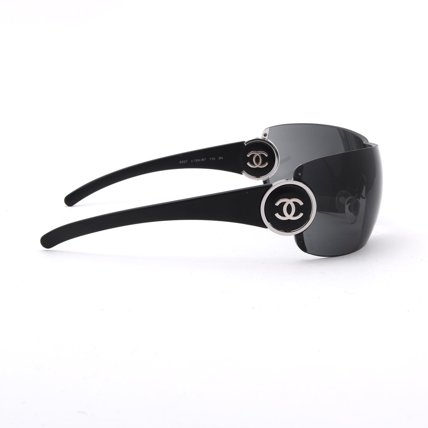 Vintage Chanel Y2K Sunglasses Mod. 6027 - Black/Grey