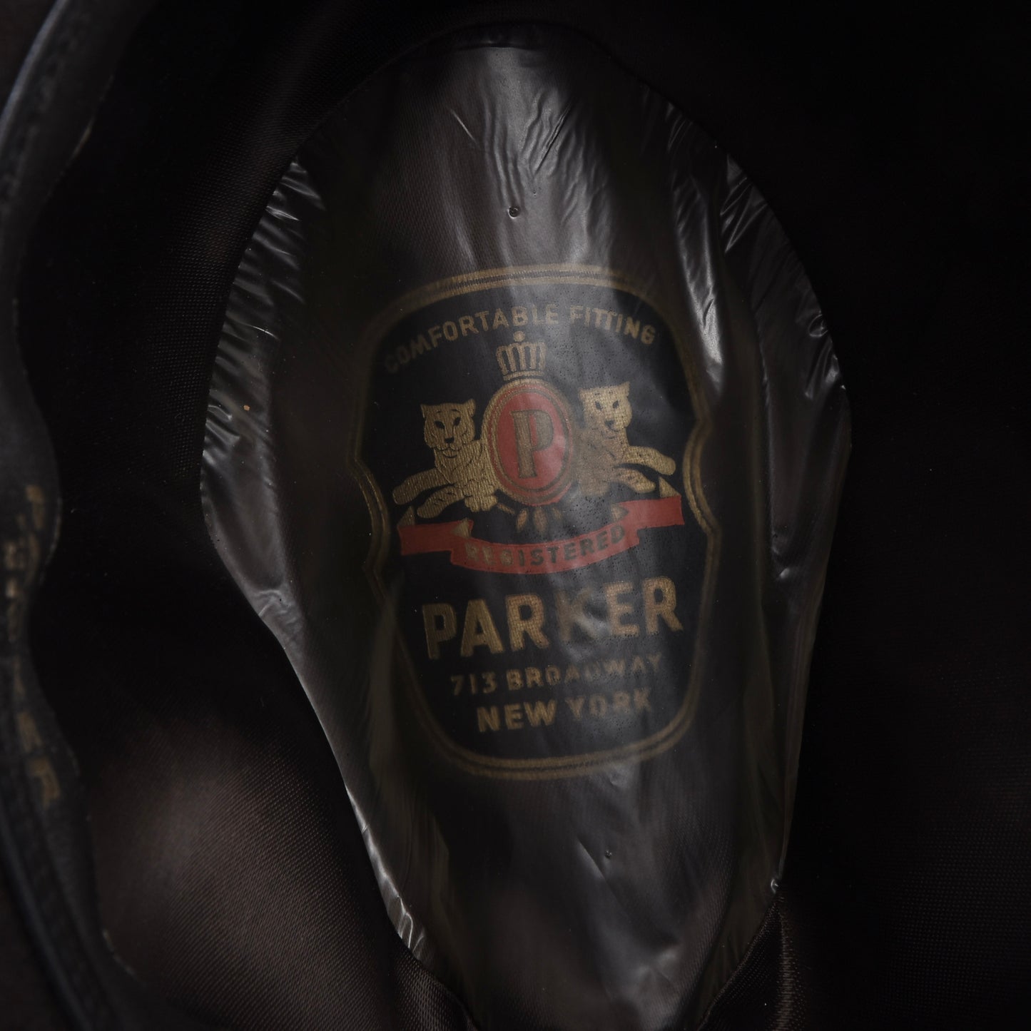 Vintage Parker Hut 6cm Krempe Größe 56 - Braun