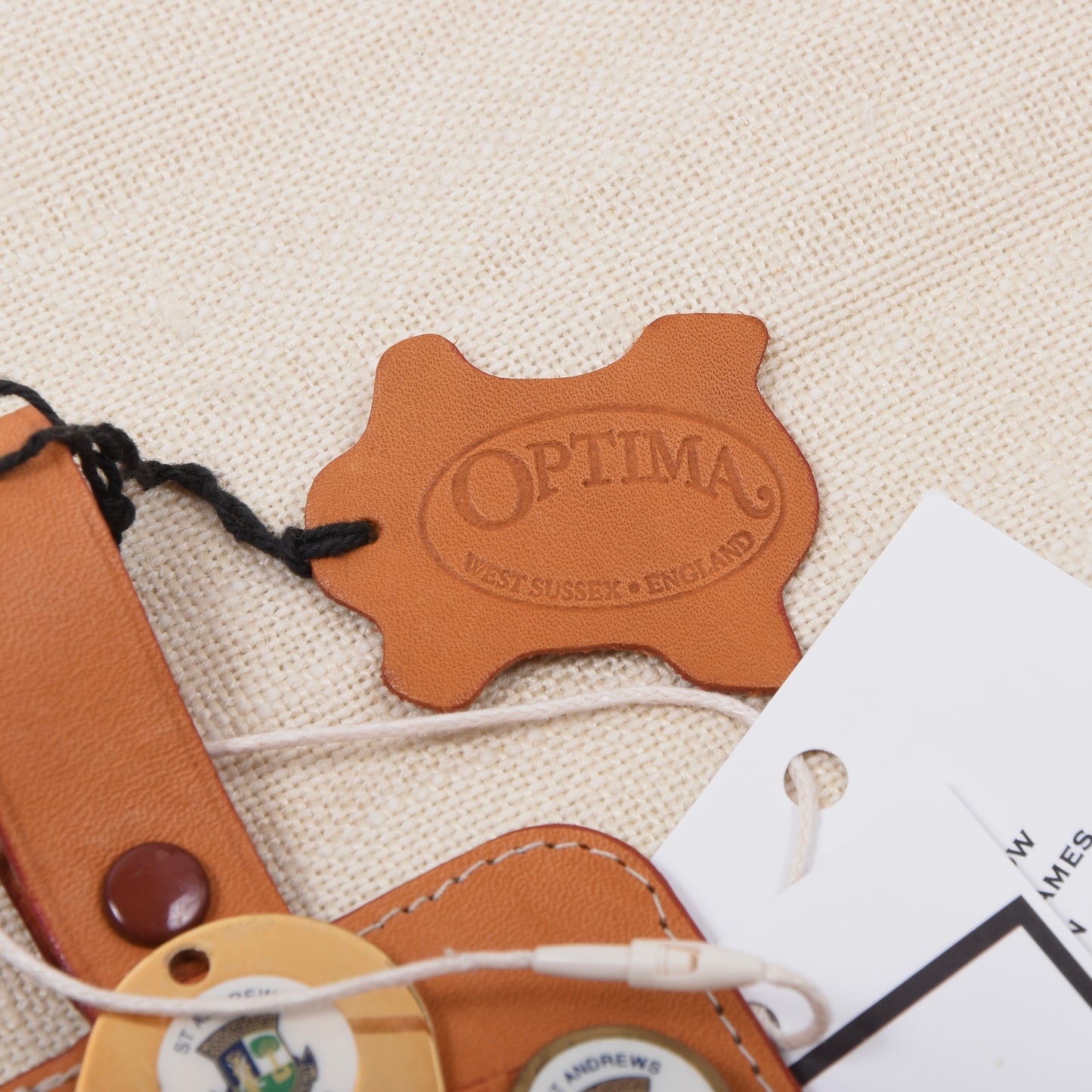 Optima für St. Andrew's Flachmann- und Golfset – Hergestellt in England