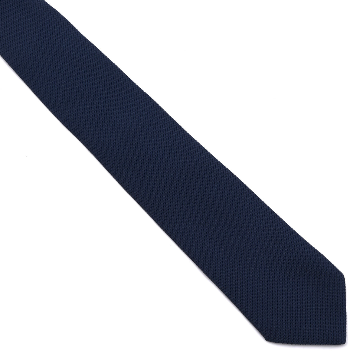 Classic Genadine Fina Silk Tie Made in Italy - Mid-Blue