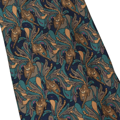 Salvatore Ferragamo Silk Tie ca. 144.5cm/9cm - Jaguar