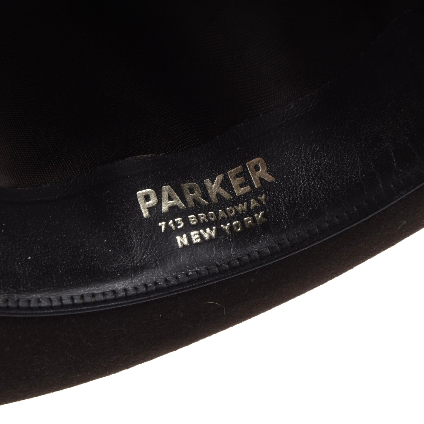 Vintage Parker Hut 6cm Krempe Größe 56 - Braun