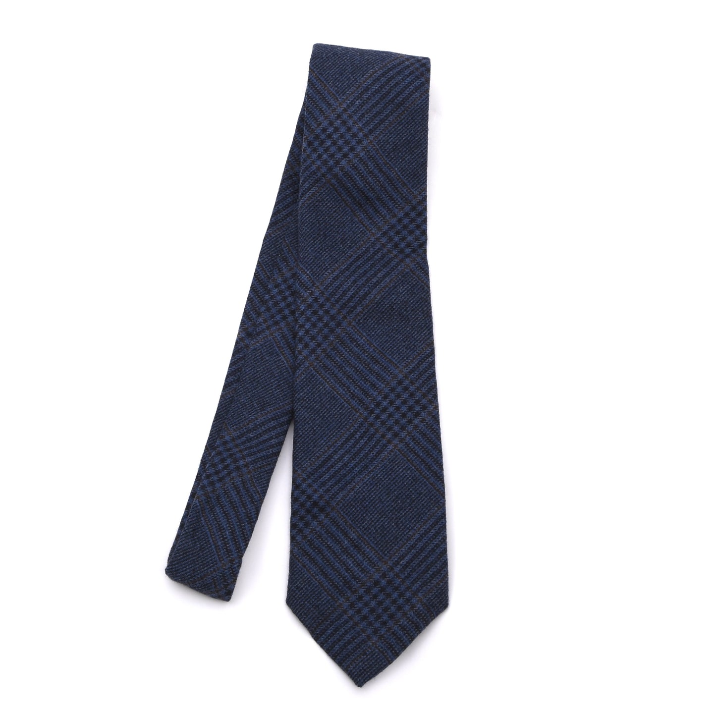 Brooks Brothers Wollkrawatte Made in USA - Blau Plaid