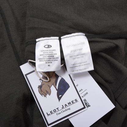 Icebreaker Bodyfit 200 100% Merino Wool Shirt Size S ca. 45.5cm - Green