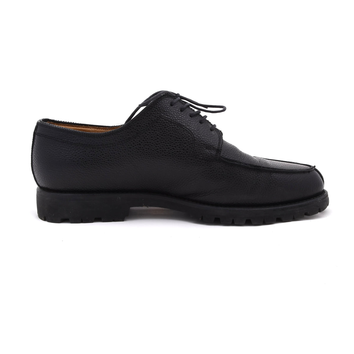 Lederer Split Toe Norweger Schuhe Gr. 42 – Schwarz