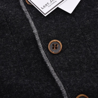 Grasegger Wollstrickjacke/Trachtenweste Größe 50 ca. 55cm - Grau