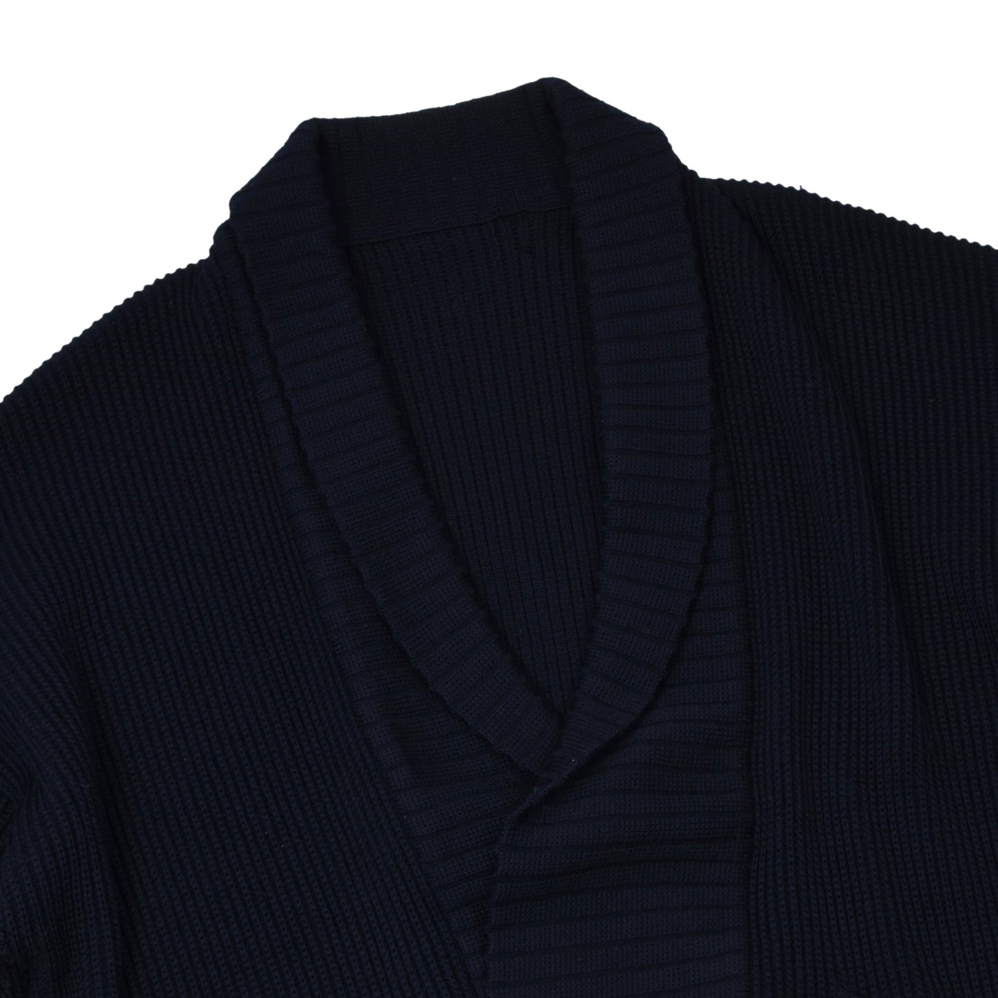 Maerz Wool Double-Breasted Cardigan Sweater Size 56 XL - Navy Blue