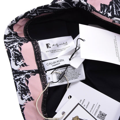 Neue Andy Warhol x Calvin Klein Badeshorts, Größe M – Pink Hibiscus