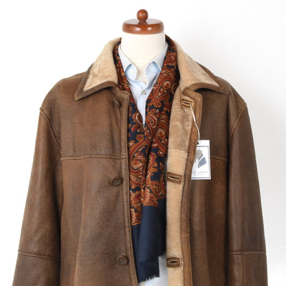 Trapper Shearling Coat Size 54 - Brown