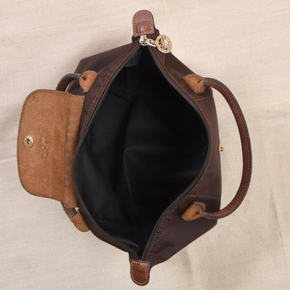 Longchamp Paris Le Pliage "Type S" Tasche ca. 32cm - Braun