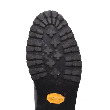 Lederer Split Toe Norweger Schuhe Gr. 42 – Schwarz
