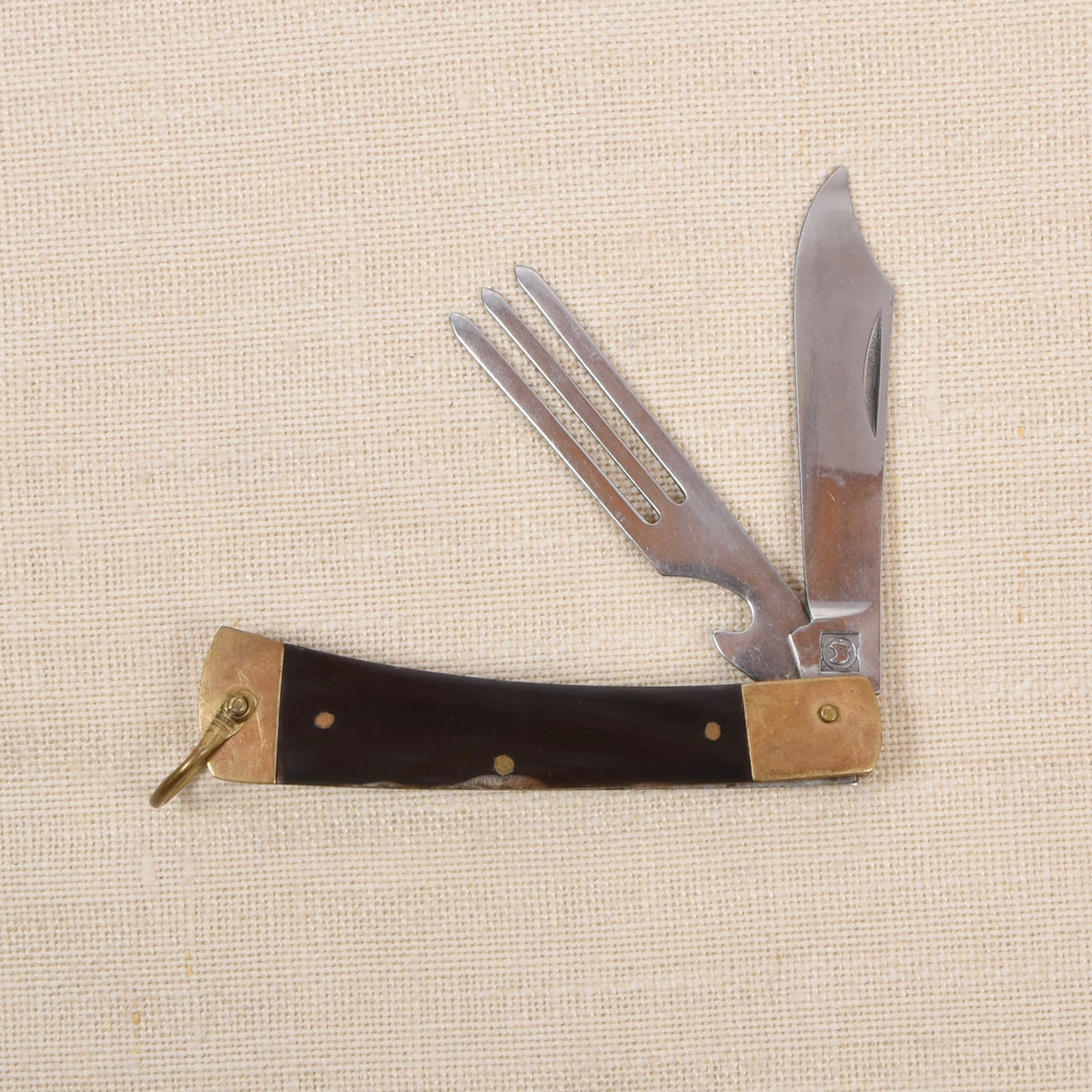 Vintage Picknick-Taschenmesser mit Horngriff