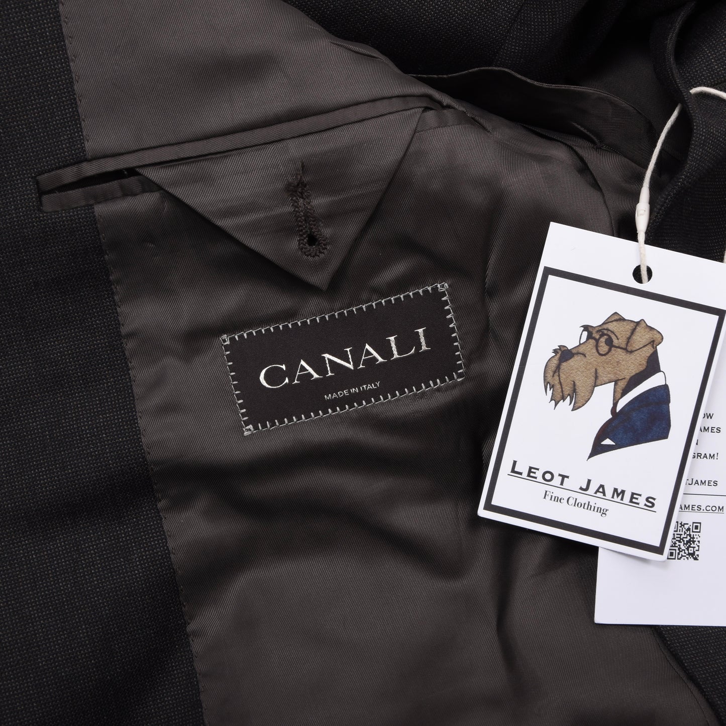 Canali Wolljacke Größe 48 Brust ca. 53cm - Braun