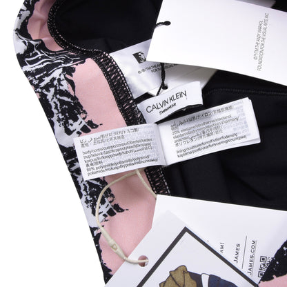 Neue Andy Warhol x Calvin Klein Badeshorts, Größe M – Pink Hibiscus