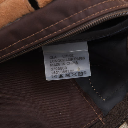 Longchamp Paris Le Pliage "Type S" Tasche ca. 32cm - Braun