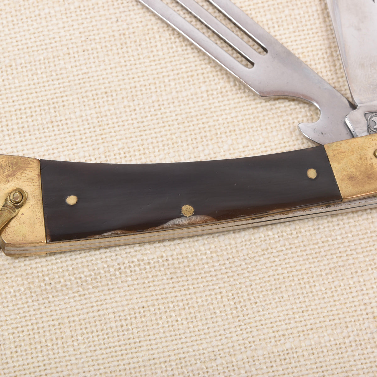 Vintage Picknick-Taschenmesser mit Horngriff