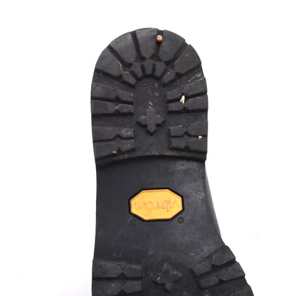 Lederer Split Toe Norweger Schuhe Gr. 42 – Schwarz