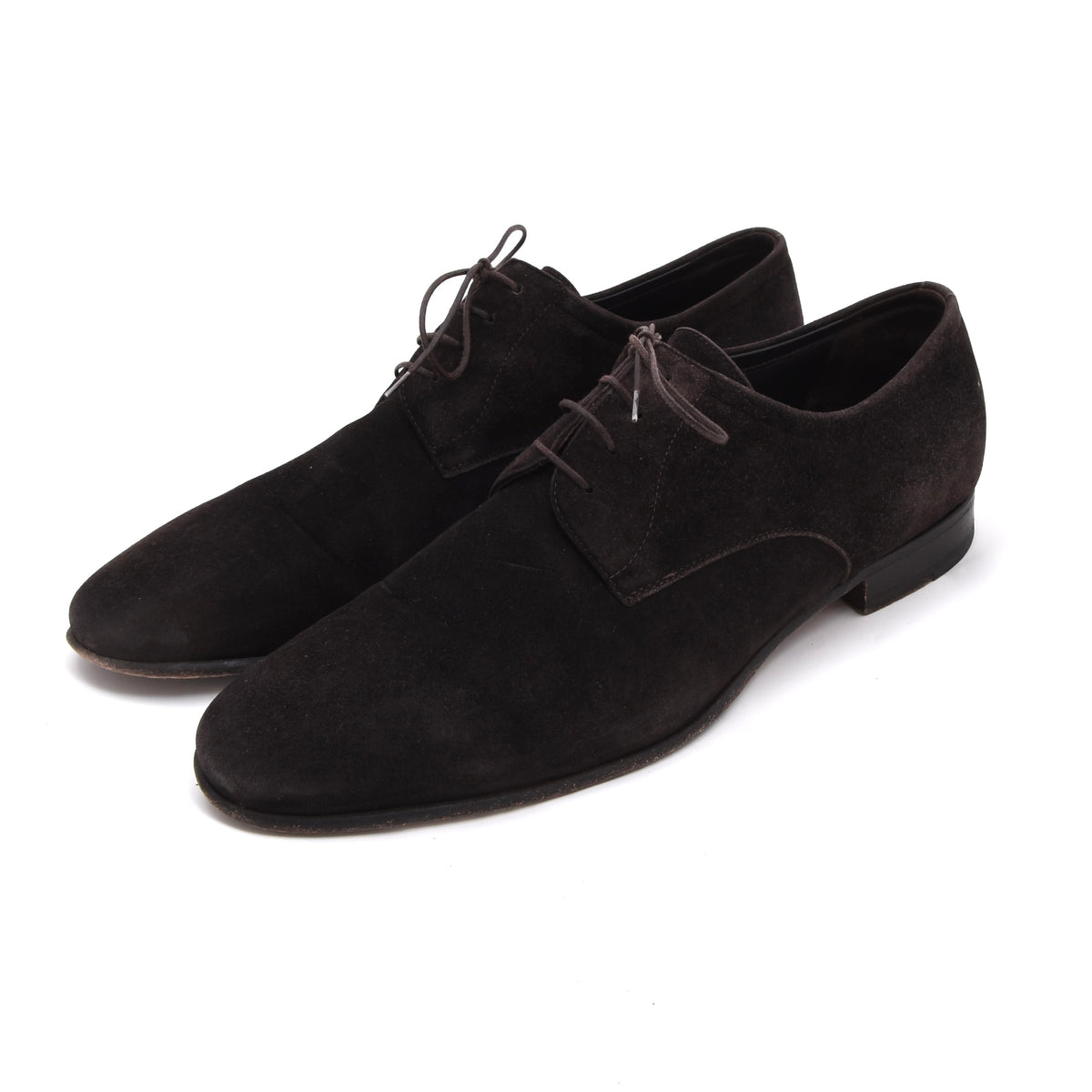 A. Testoni Suede Shoes Made in Italy Size 8 - Chocolate Brown