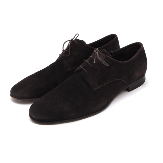 A. Testoni Suede Shoes Made in Italy Size 8 - Chocolate Brown