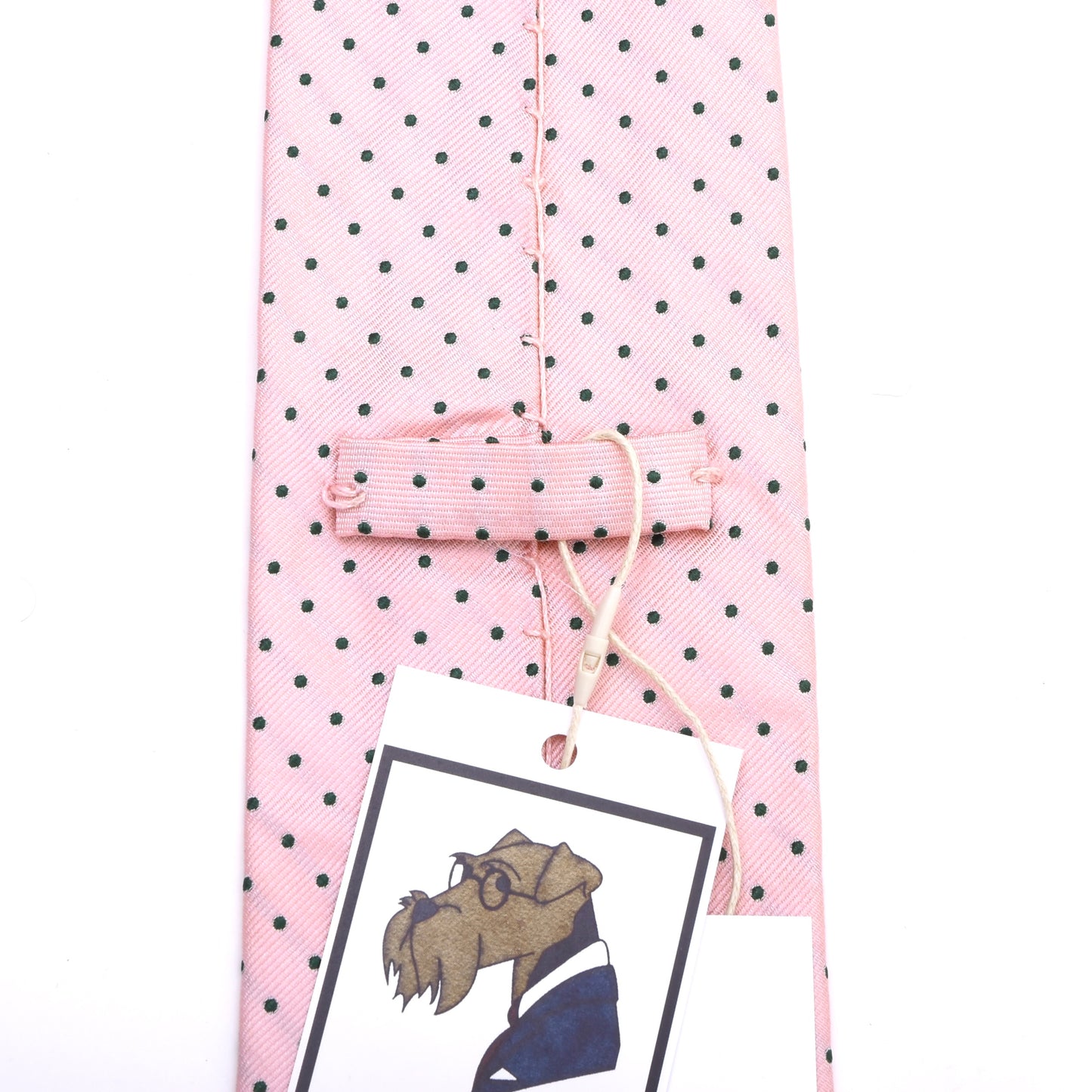 Gössl Silk Tie ca. 145.5cm/9.5cm - Pink Polka Dot
