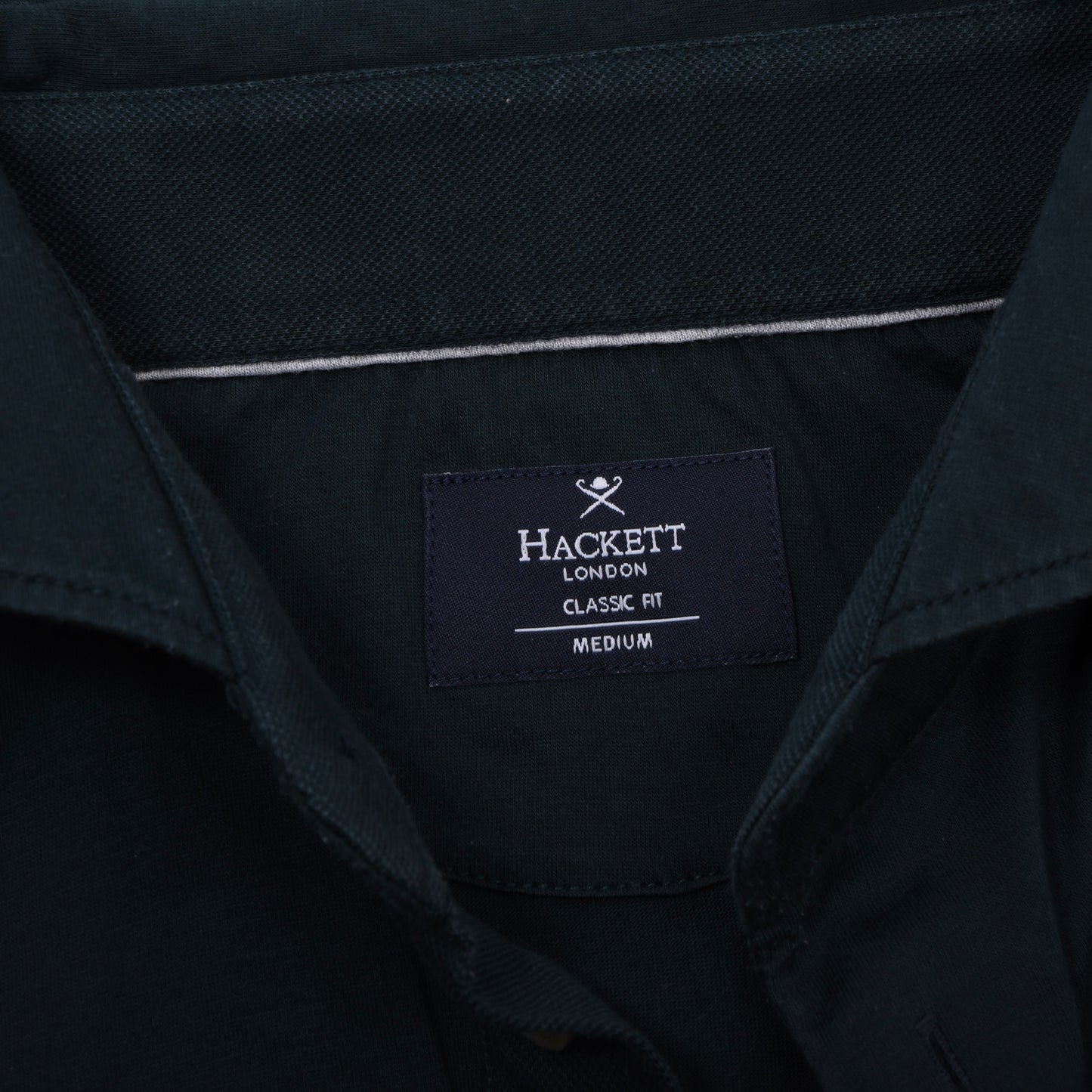 Hackett London 2x Polo Shirts Size M Classic Fit  ca. 52.5-53cm - Navy Blue/Green