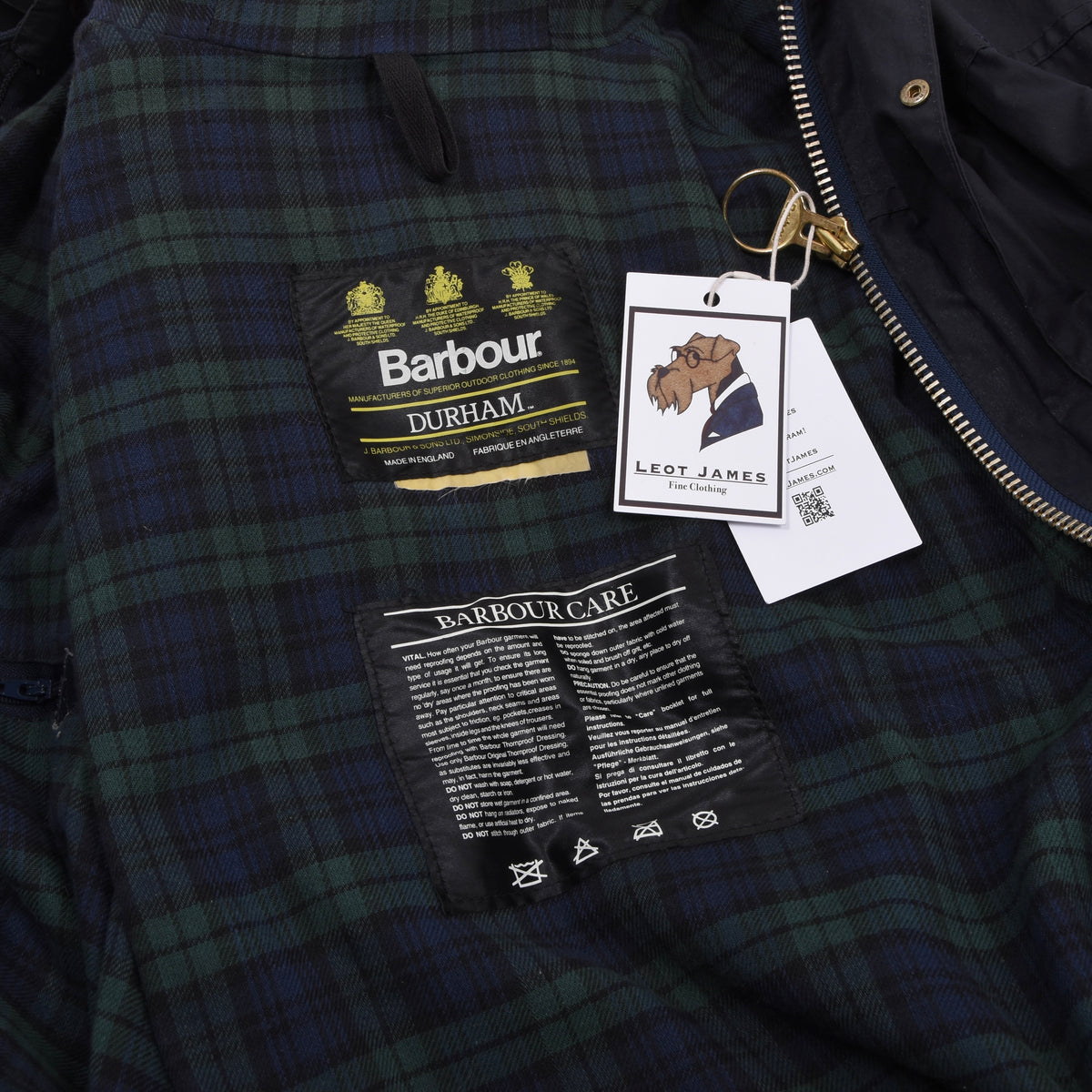 Vintage Barbour Durham Made in England - Navy