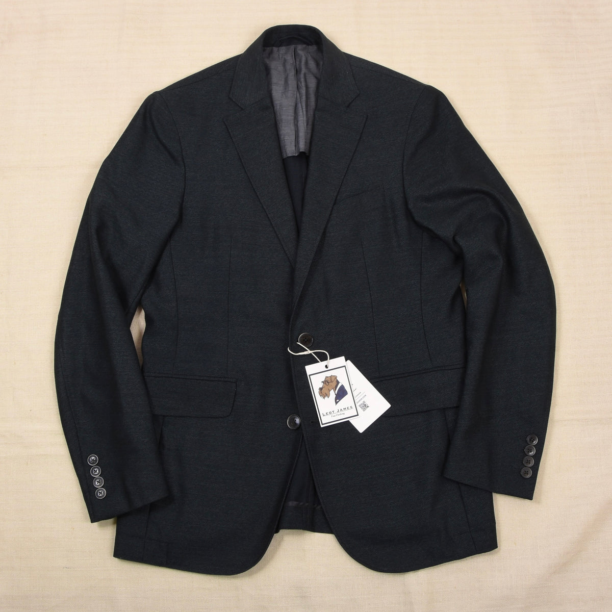 Hackett London 100% Wool 1/4 Lined Jacket Size 46 / 36 - Dark Green