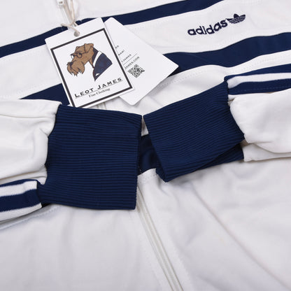 Vintage 1980er Adidas Trainingsanzug Gr. 52 Made in Austria - Marineblau/Weiß