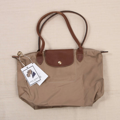 Longchamp Paris Le Pliage „Shopping“ Tasche ca. 37cm – Beige