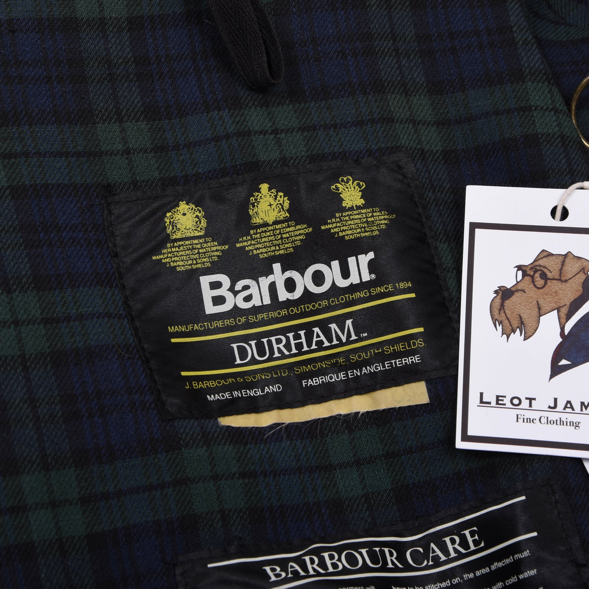Vintage Barbour Durham Made in England - Navy