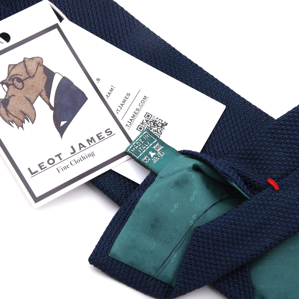 Classic Genadine Fina Silk Tie Made in Italy - Mid-Blue