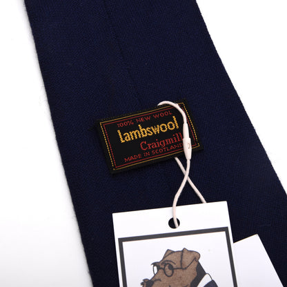 NOS Craigmill Krawatte 100% Schurwolle Made in Scotland – Blue