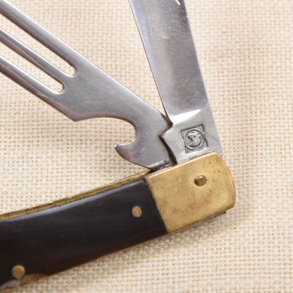 Vintage Picknick-Taschenmesser mit Horngriff