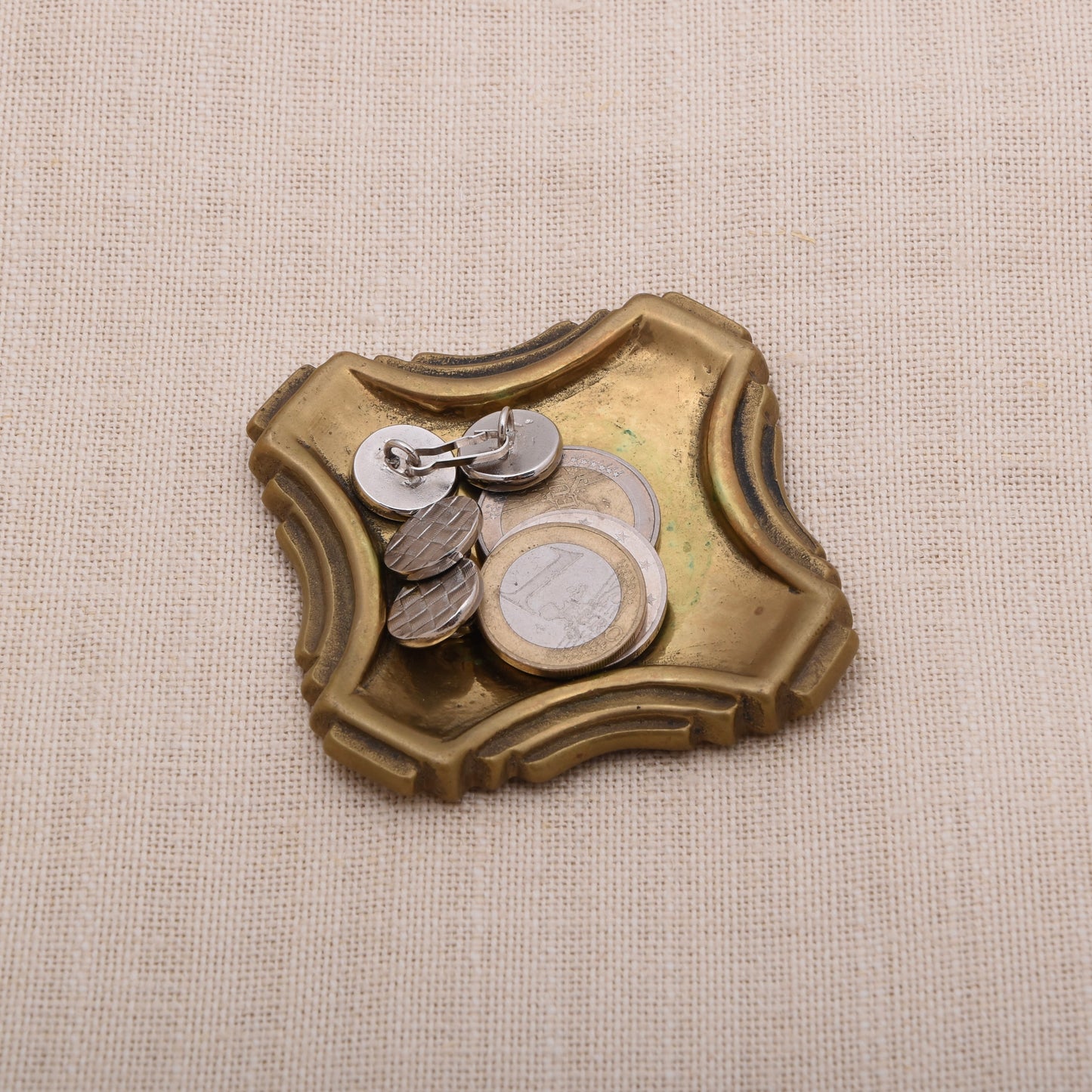 Vintage Messing-Ablageschale von Candela