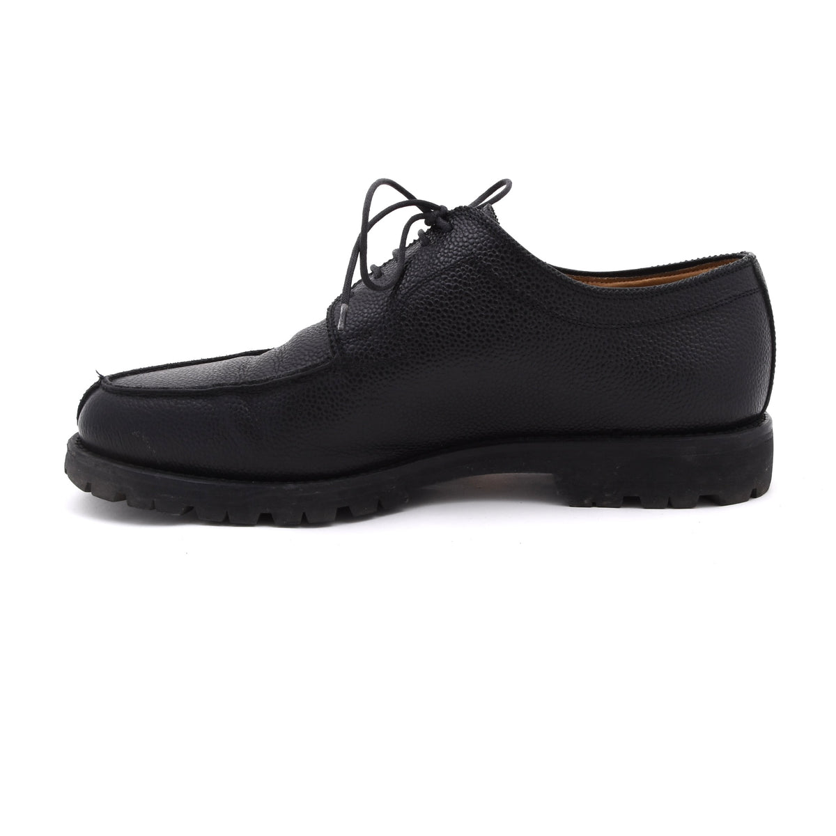 Lederer Split Toe Norweger Schuhe Gr. 42 – Schwarz