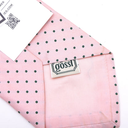 Gössl Silk Tie ca. 145.5cm/9.5cm - Pink Polka Dot