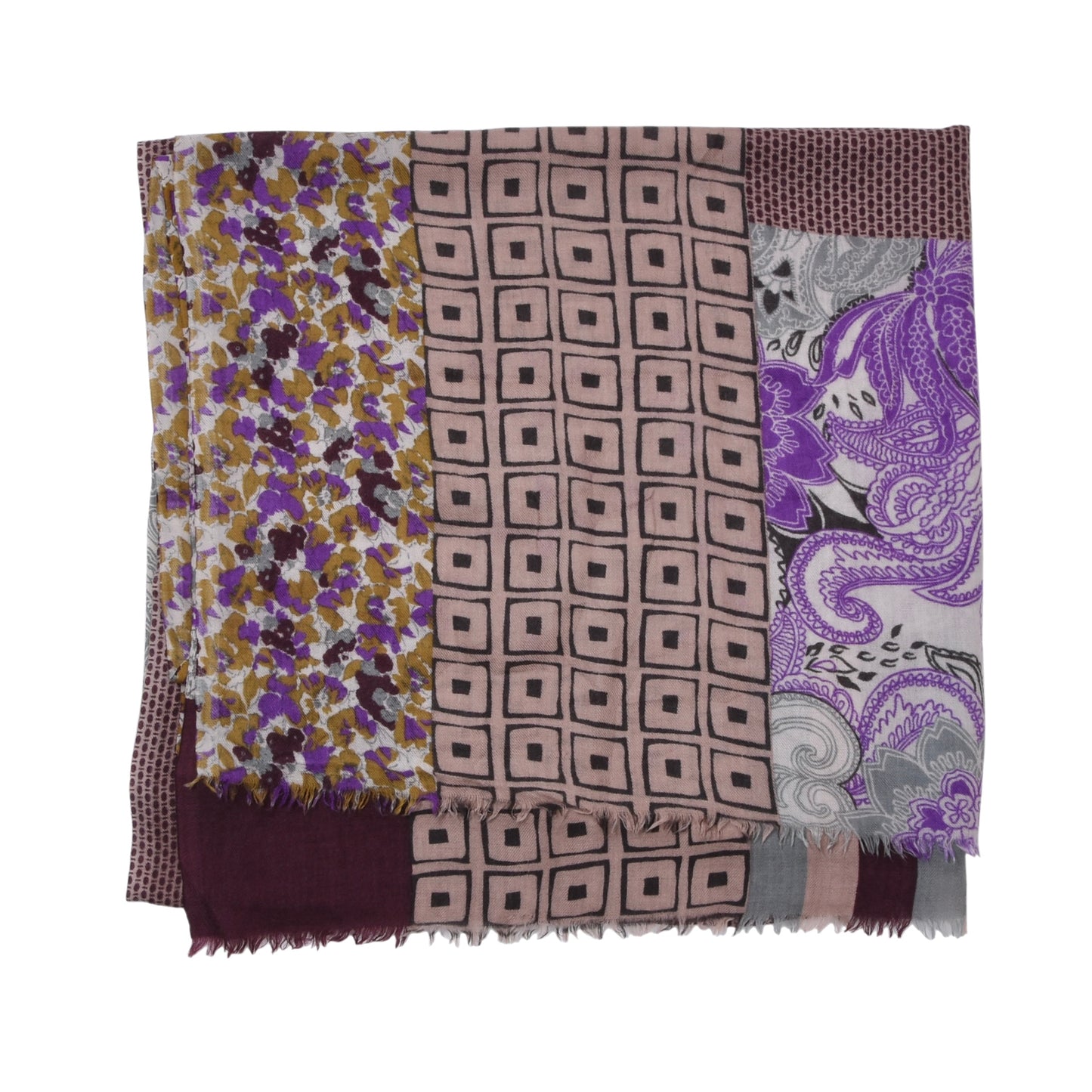 Etro Cashmere-Silk Scarf ca. 184cm - Patchwork/Paisley
